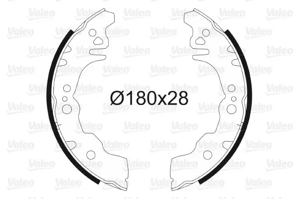 Handler.Part Brake shoe set Valeo 564079 1