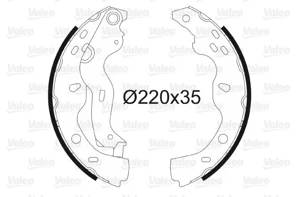 Handler.Part Brake shoe set Valeo 564084 1