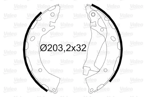 Handler.Part Brake shoe set Valeo 564090 1