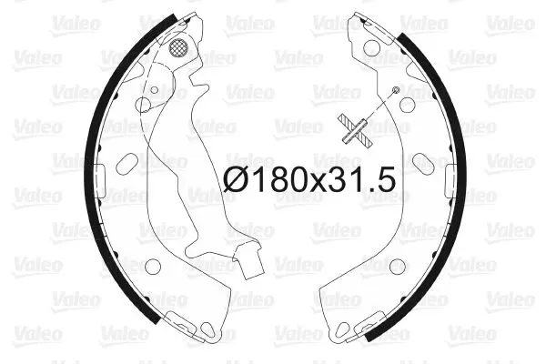 Handler.Part Brake shoe set Valeo 564091 1