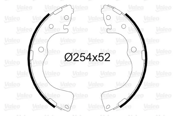 Handler.Part Brake shoe set Valeo 564092 1