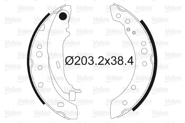 Handler.Part Brake shoe set Valeo 564097 1