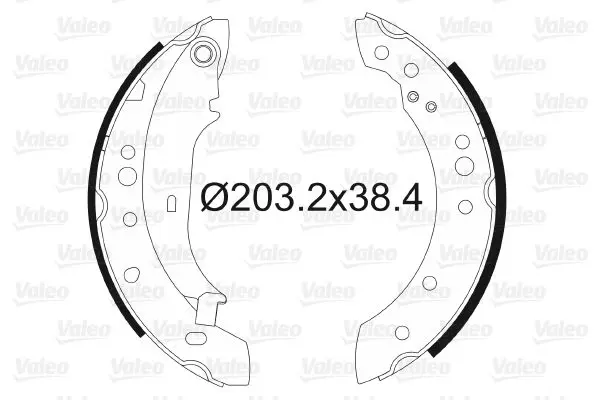 Handler.Part Brake shoe set Valeo 564105 1