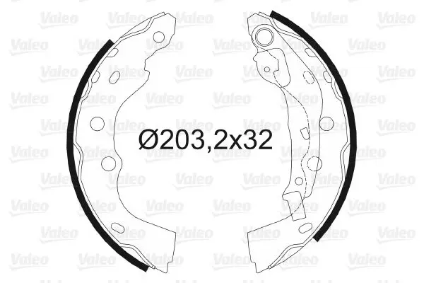 Handler.Part Brake shoe set Valeo 564106 1