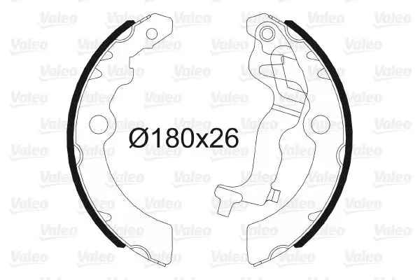 Handler.Part Brake shoe set Valeo 564129 1