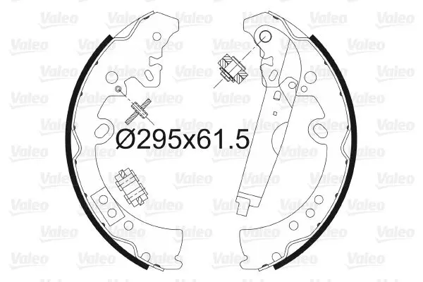 Handler.Part Brake shoe set Valeo 564164 1