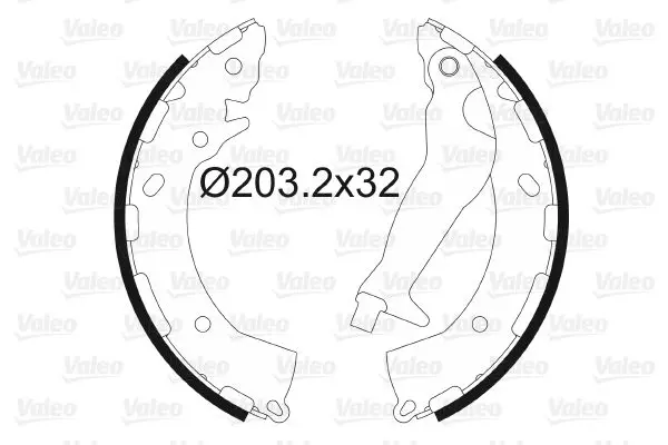 Handler.Part Brake shoe set Valeo 564169 1