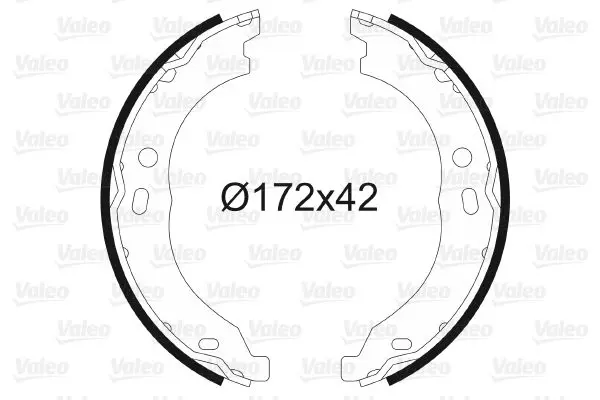 Handler.Part Brake shoe set, parking brake Valeo 564171 1