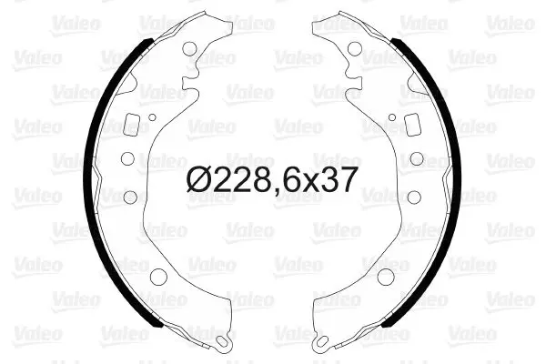 Handler.Part Brake shoe set Valeo 564176 1