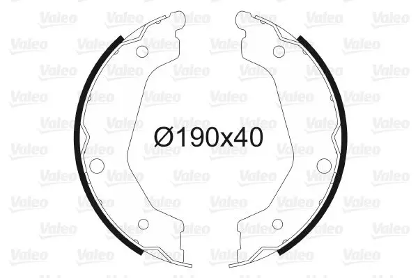 Handler.Part Brake shoe set, parking brake Valeo 564184 1