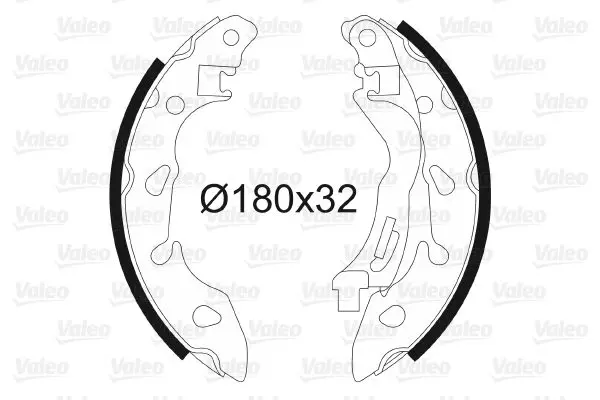 Handler.Part Brake shoe set Valeo 564185 1