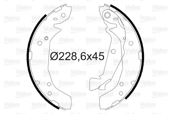 Handler.Part Brake shoe set Valeo 564187 1