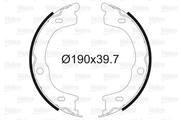 Handler.Part Brake shoe set, parking brake Valeo 564188 1