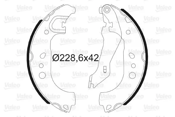 Handler.Part Brake shoe set Valeo 564192 1