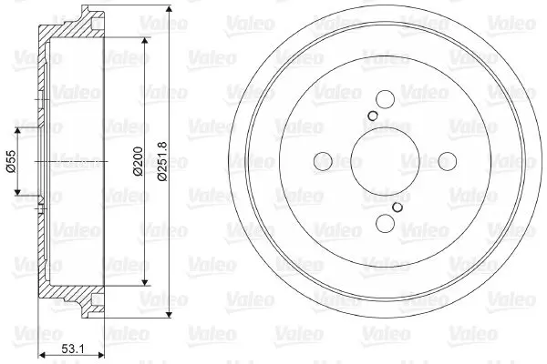 Handler.Part Brake drum Valeo 237057 1