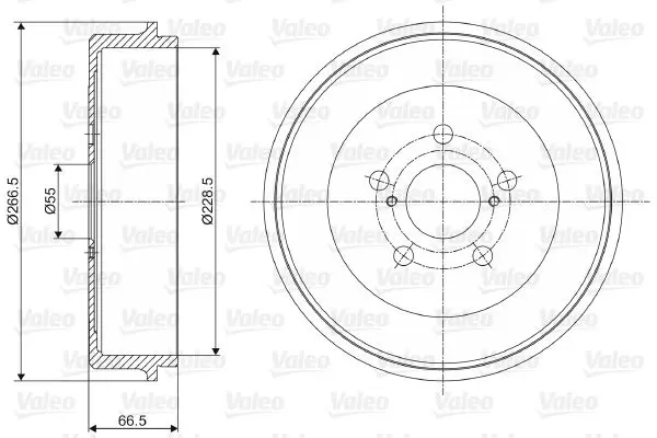 Handler.Part Brake drum Valeo 237084 1