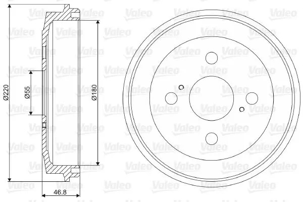 Handler.Part Brake drum Valeo 237109 1