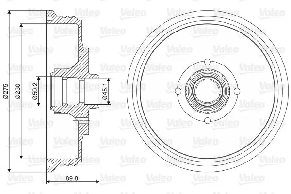 Handler.Part Brake drum Valeo 237112 1