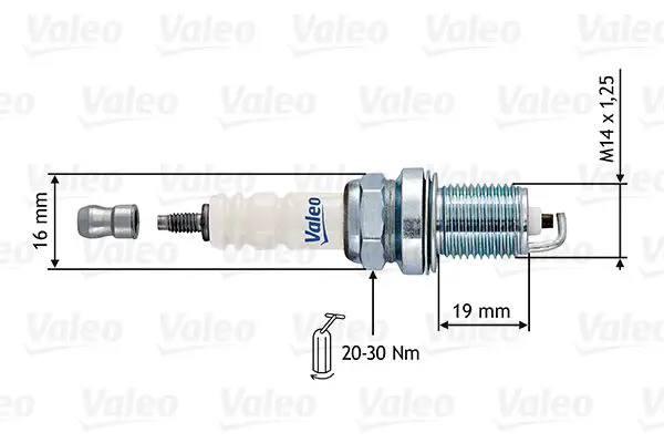 Handler.Part Spark plug Valeo 246884 1