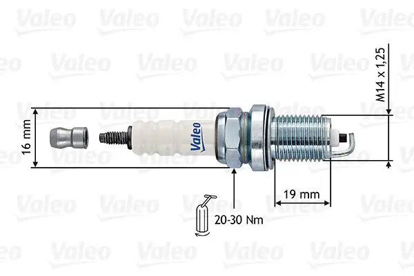 Handler.Part Spark plug Valeo 246886 1