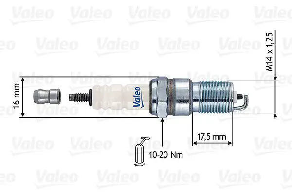 Handler.Part Spark plug Valeo 246893 1