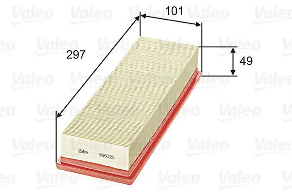 Handler.Part Air filter Valeo 585025 1