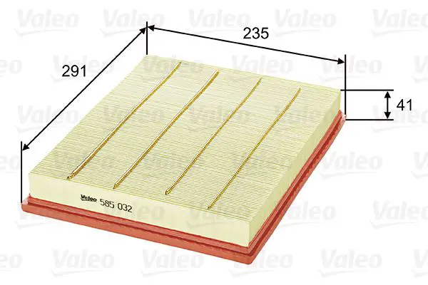 Handler.Part Air filter Valeo 585032 1