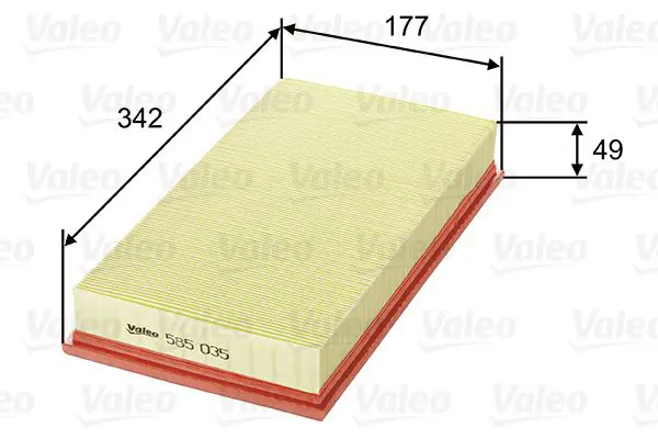 Handler.Part Air filter Valeo 585035 1