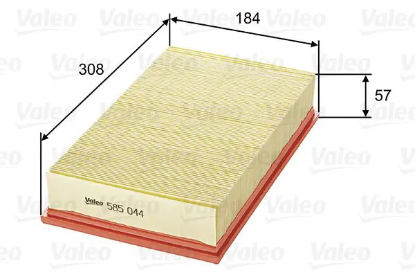 Handler.Part Air filter Valeo 585044 1