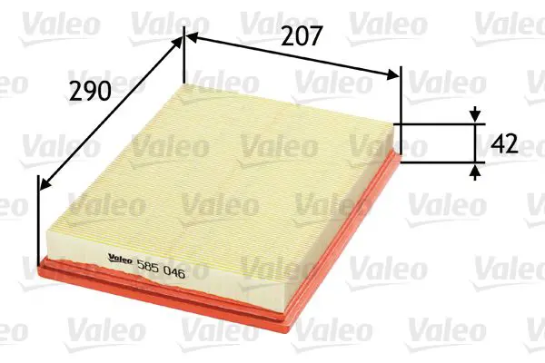 Handler.Part Air filter Valeo 585046 1