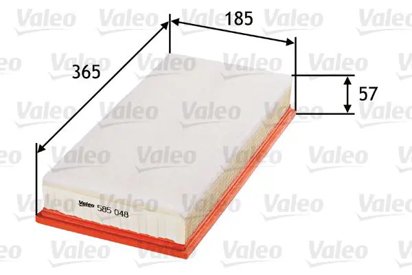 Handler.Part Air filter Valeo 585048 1