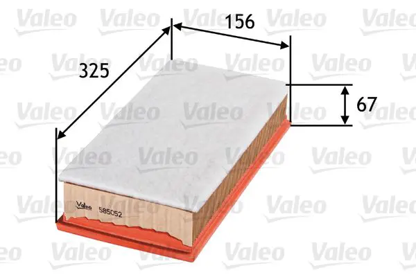 Handler.Part Air filter Valeo 585052 1