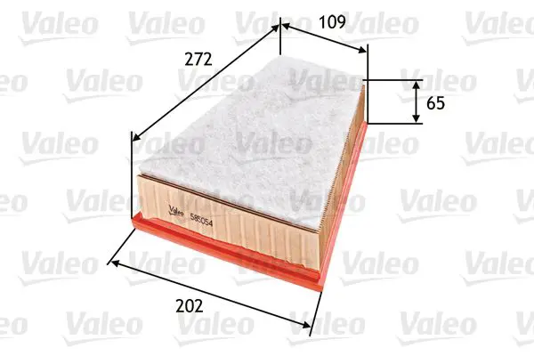 Handler.Part Air filter Valeo 585054 1