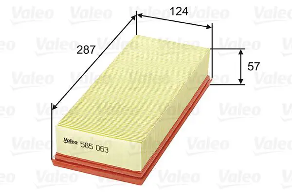 Handler.Part Air filter Valeo 585063 1