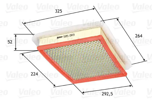 Handler.Part Air filter Valeo 585069 1