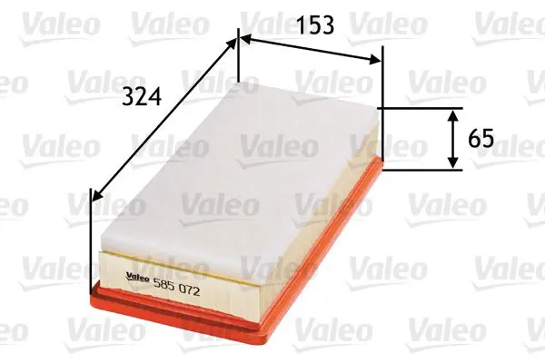 Handler.Part Air filter Valeo 585072 1