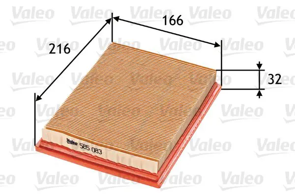 Handler.Part Air filter Valeo 585083 1