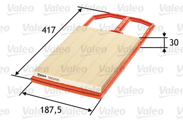 Handler.Part Air filter Valeo 585095 1