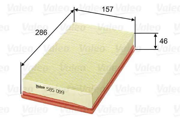 Handler.Part Air filter Valeo 585099 1