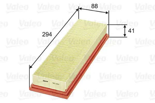 Handler.Part Air filter Valeo 585104 1