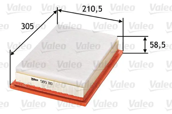 Handler.Part Air filter Valeo 585110 1