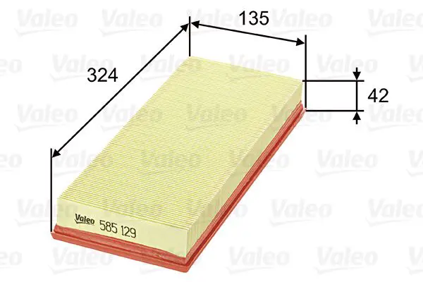 Handler.Part Air filter Valeo 585129 1