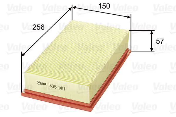 Handler.Part Air filter Valeo 585140 1