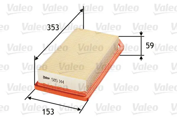 Handler.Part Air filter Valeo 585144 1