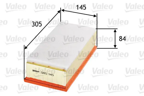 Handler.Part Air filter Valeo 585145 1