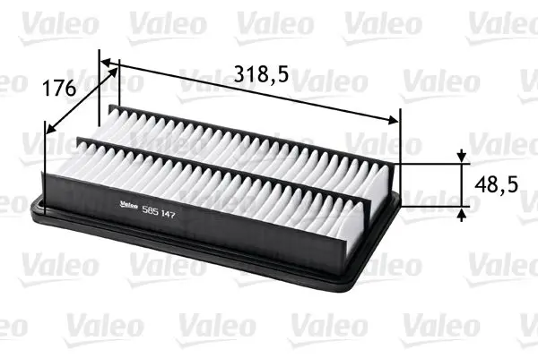 Handler.Part Air filter Valeo 585147 1