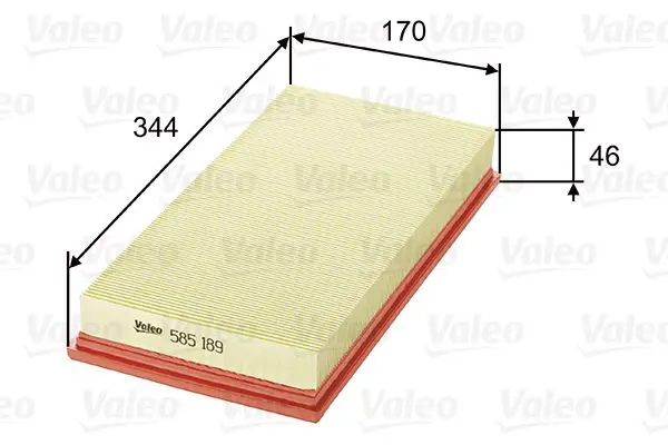 Handler.Part Air filter Valeo 585189 1