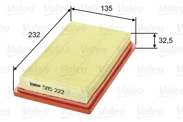 Handler.Part Air filter Valeo 585222 1