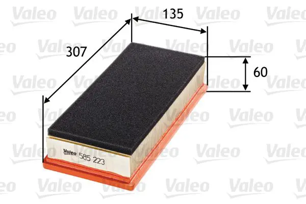 Handler.Part Air filter Valeo 585223 1