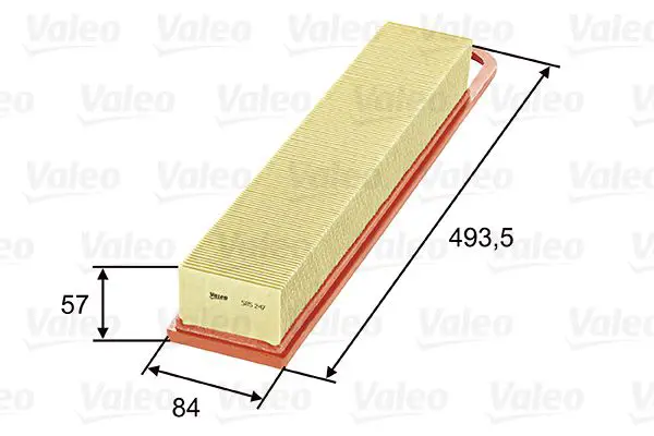 Handler.Part Air filter Valeo 585247 1